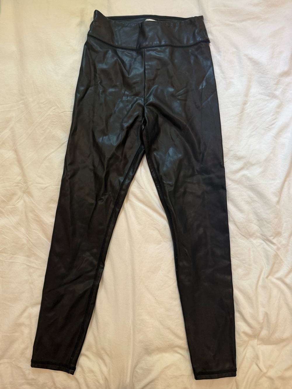 Abercrombie & Fitch Black Faux Leather Leggings